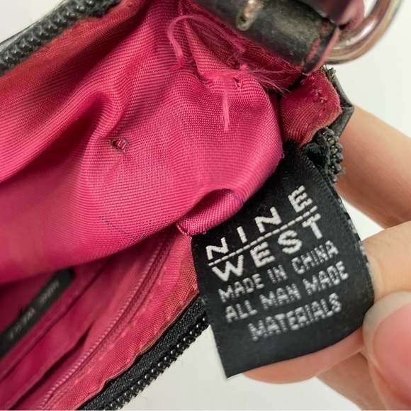 Nine West Black M Initial‎ Monogram Y2K Shoulder Bag - Picture 15 of 16